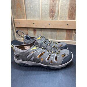 Eddie Bauer Eastport Mens Outdoor Sandals Size 10M Gray/Yellow